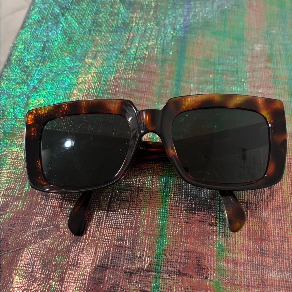 Celine Tortoise Shell Square Sunglasses - image 1